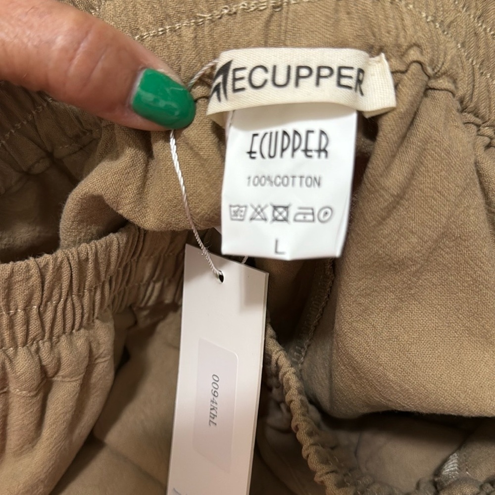 New Ecupper Women’s Tan Pants - Picture 8 of 9